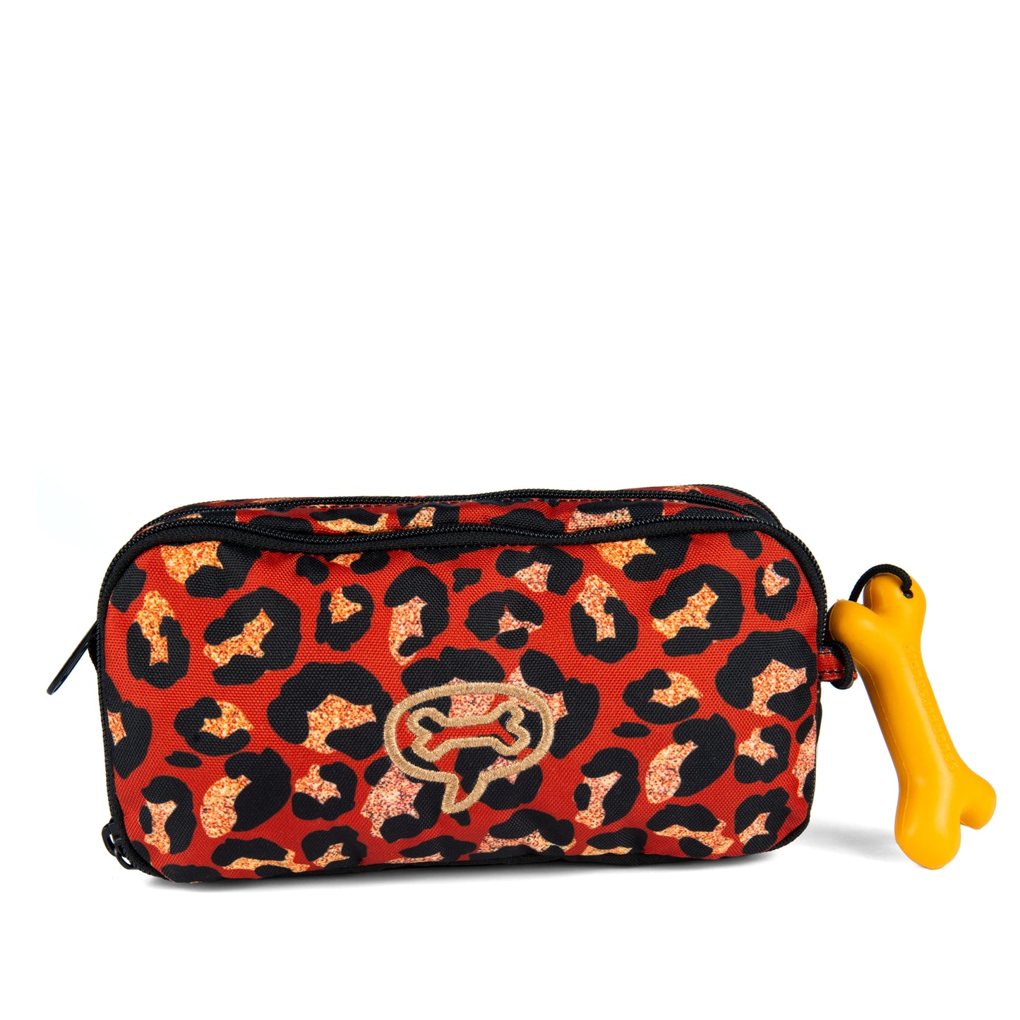 Trousse double Léopard Black and Gold Stones and Bones