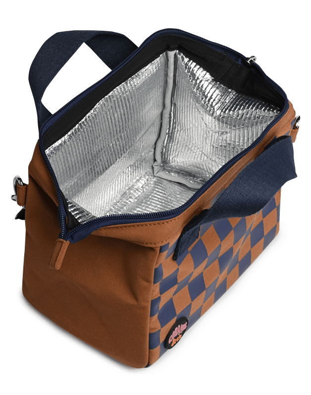 Sac Repas Square Marron et Marine Caramel&Cie