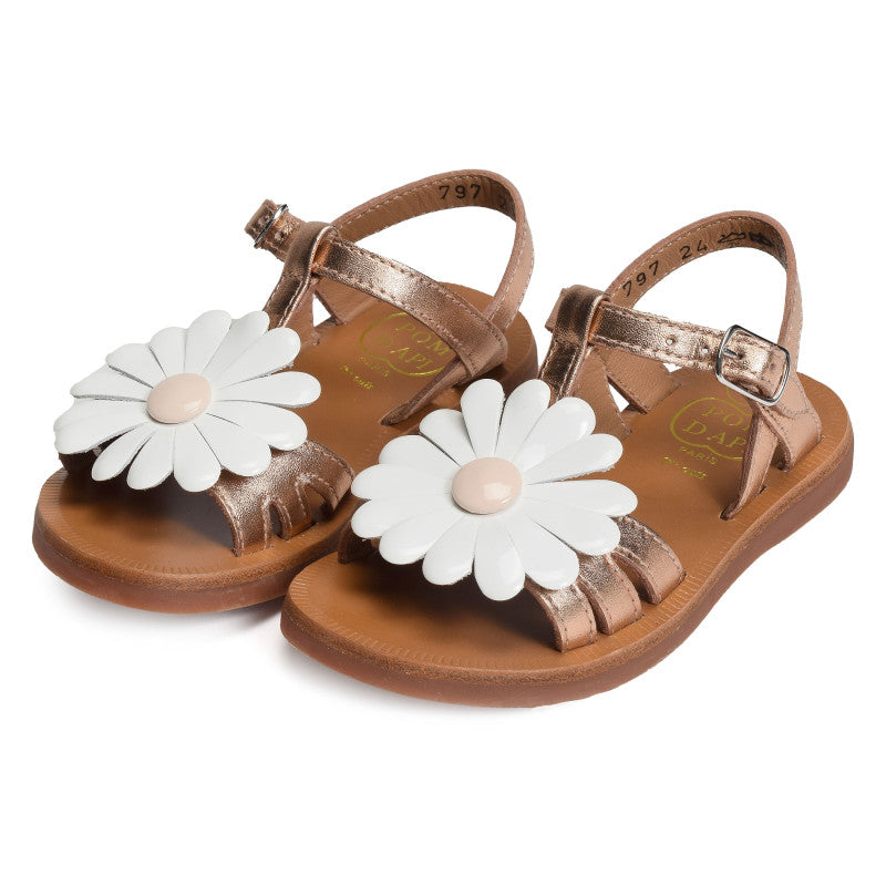 Sandales Plagette Big Flo Pom D’Api Red Cuivré Pom d’Api