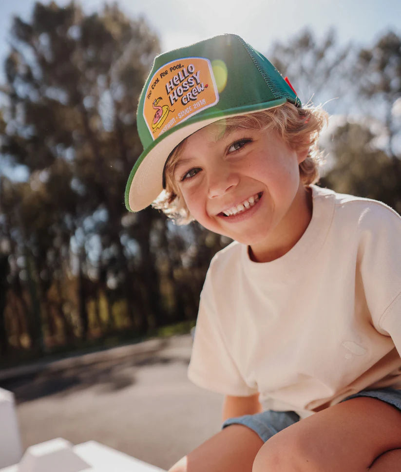 Casquette Hello Hossy Crew Green