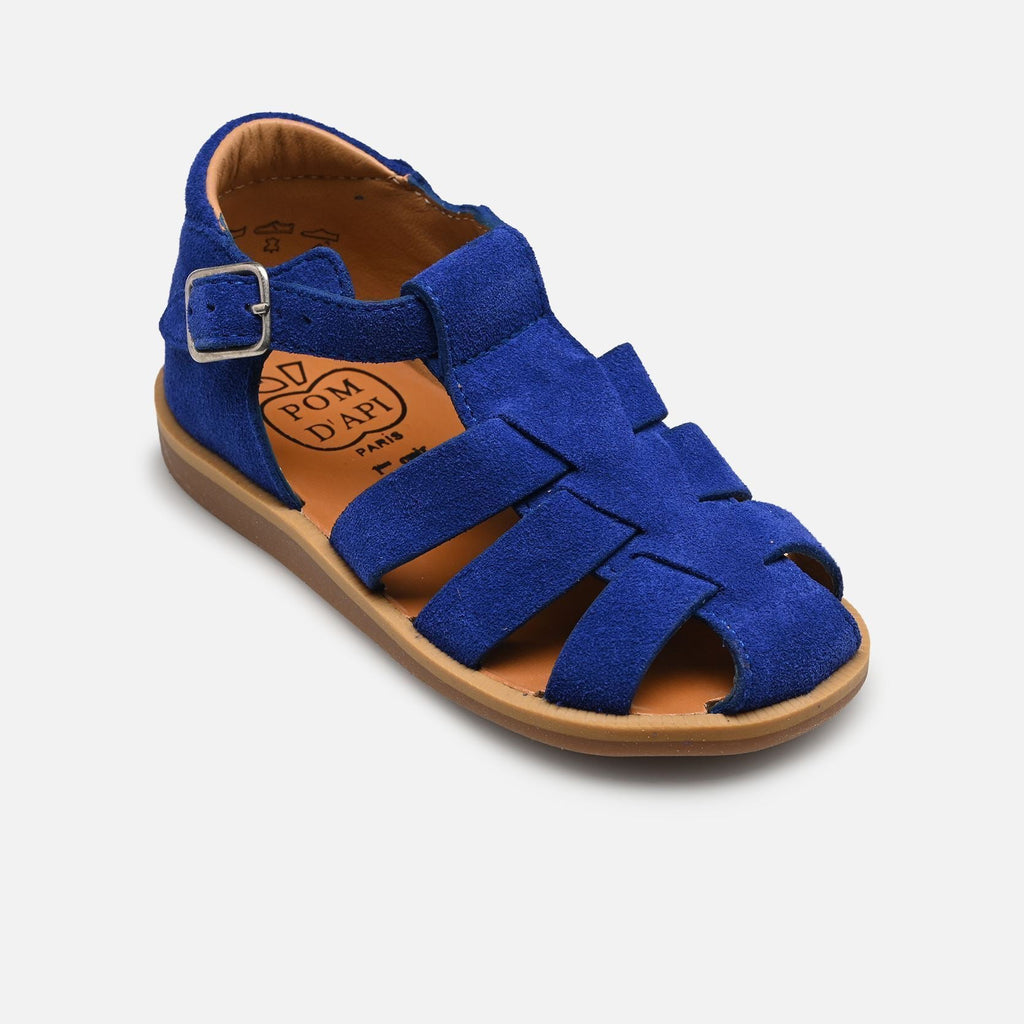 Sandales Poppy Daddy Bleu Électrique Pom D’Api Pom d’Api