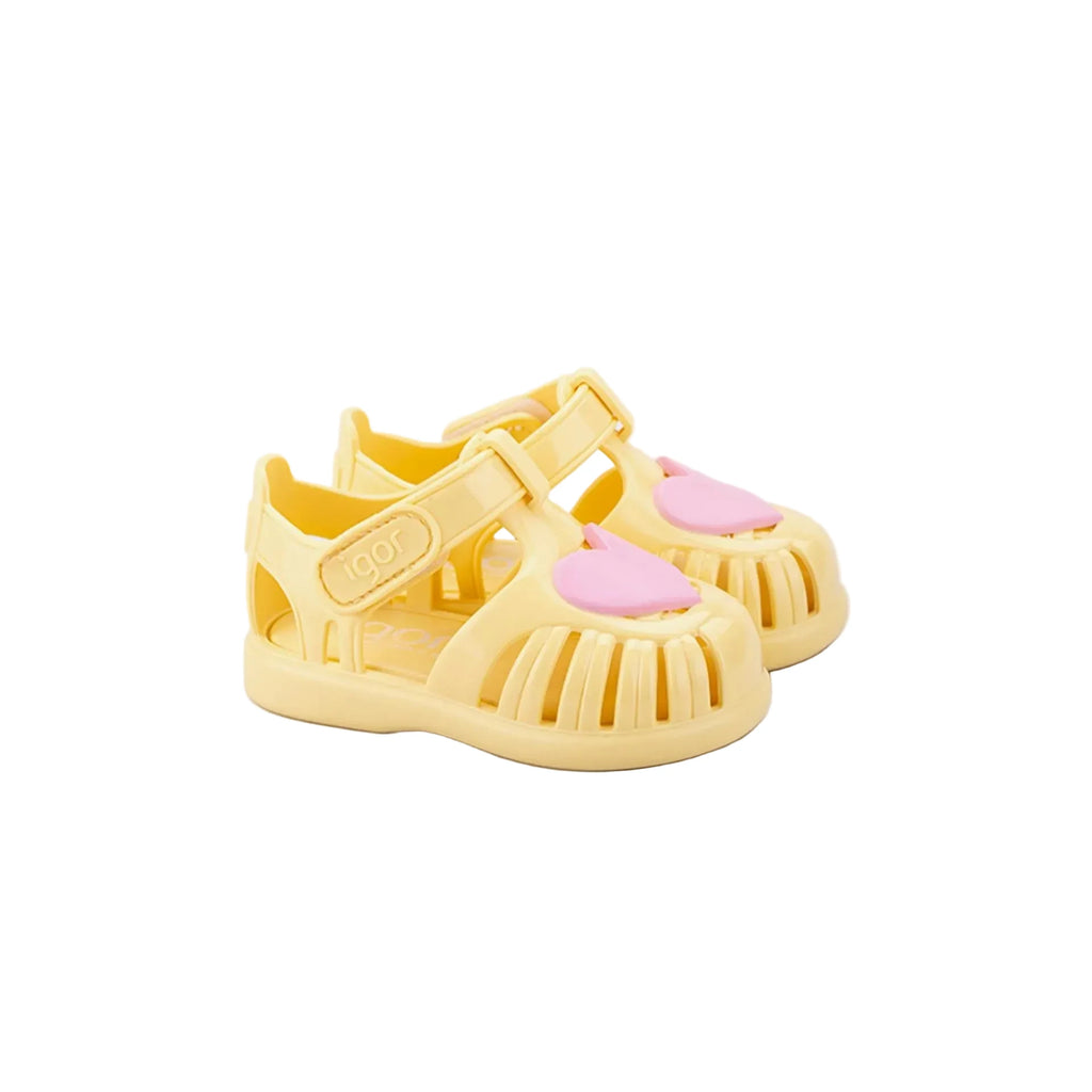 Chaussures de plage Igor Cœur Jaune Igor