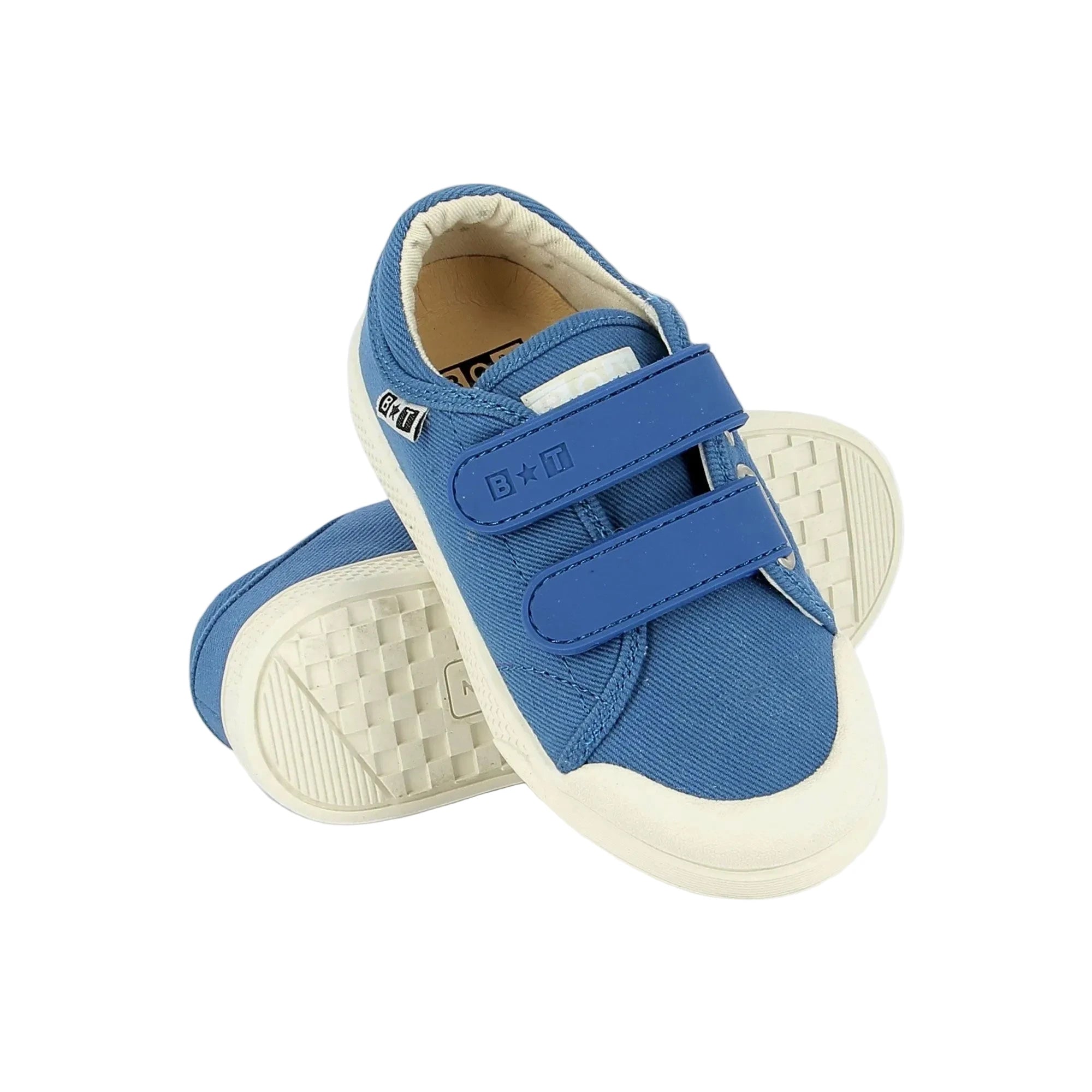 Baskets Izy Scratch Vintage Blue Bonton Bonton