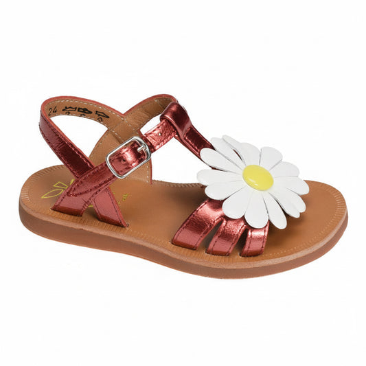 Sandales Plagette Big Flo Pom D’Api Red Poppy Pom d’Api