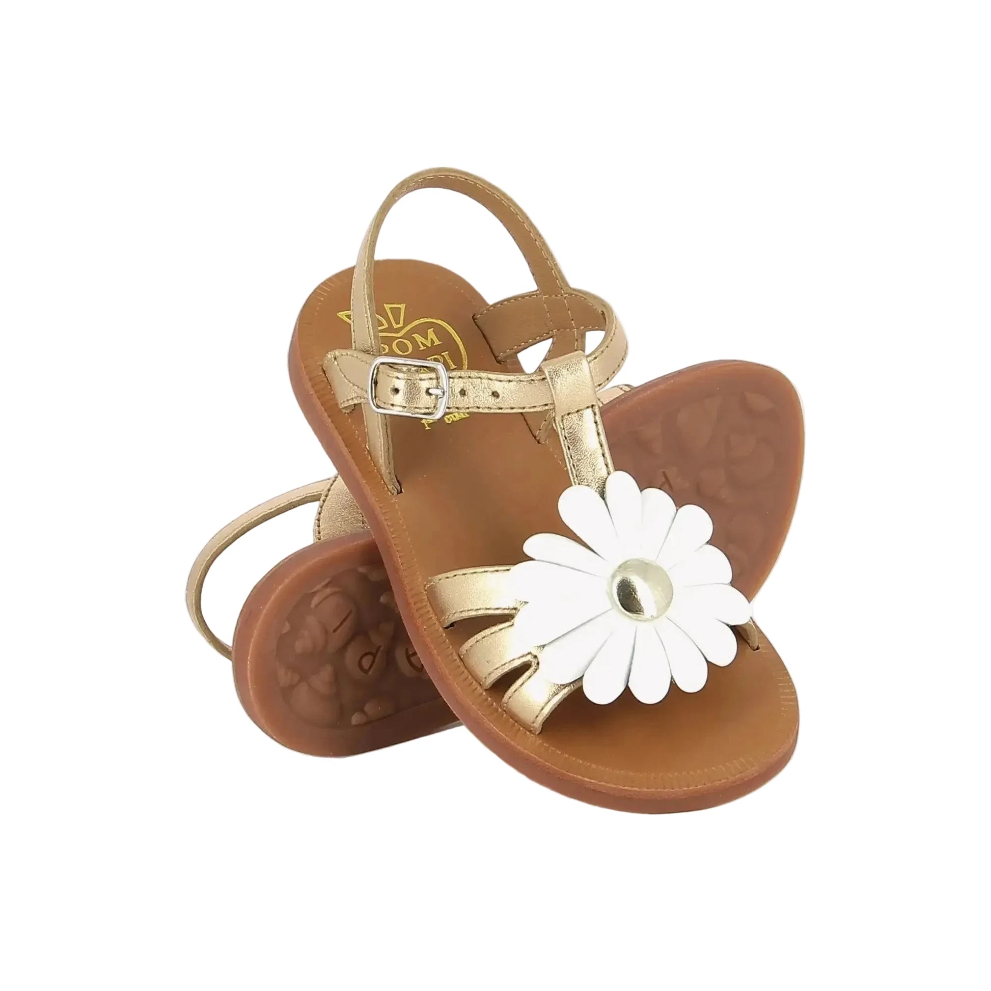 Sandales Plagette Big Flo Pom D’Api Ivory Pom d’Api