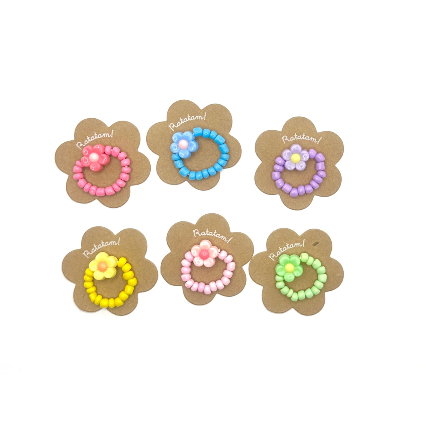 Bague Élastique Fleur Violette Ratatam