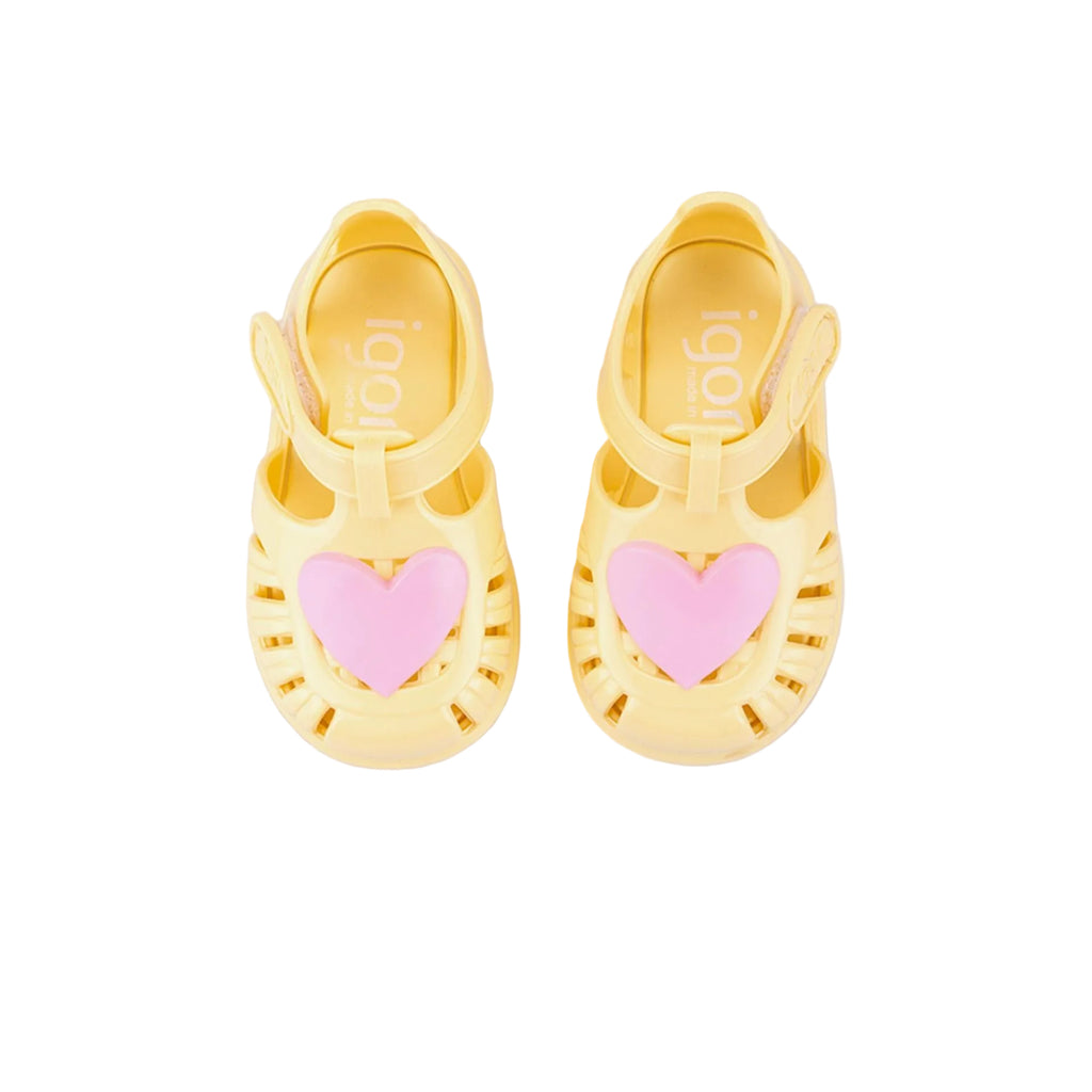 Chaussures de plage Igor Cœur Jaune Igor