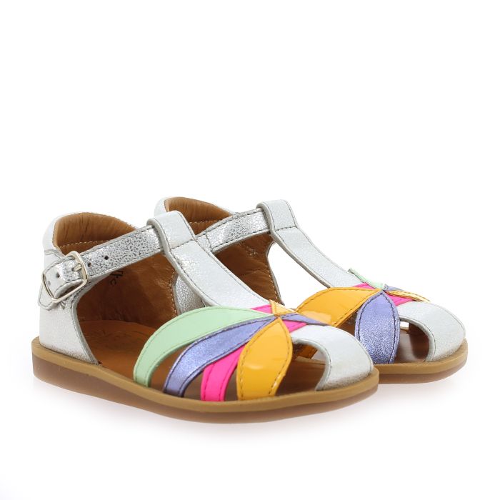 Sandales Poppy Oto Silver Multi Pom D’Api Pom d’Api