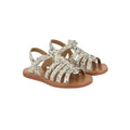 Sandales Plagette Strap Pom D’Api Bianco Platino Pom d’Api