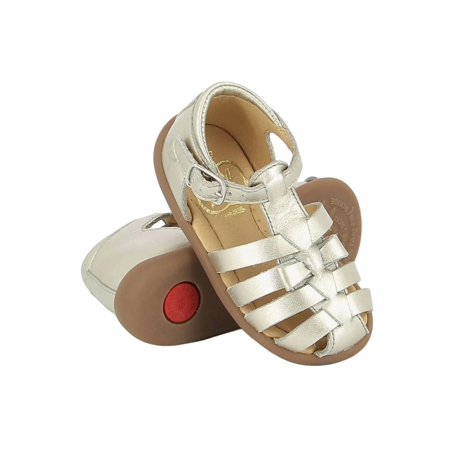 Sandales Stand Up Knot Blanc Nacre Pom D’Api Pom d’Api