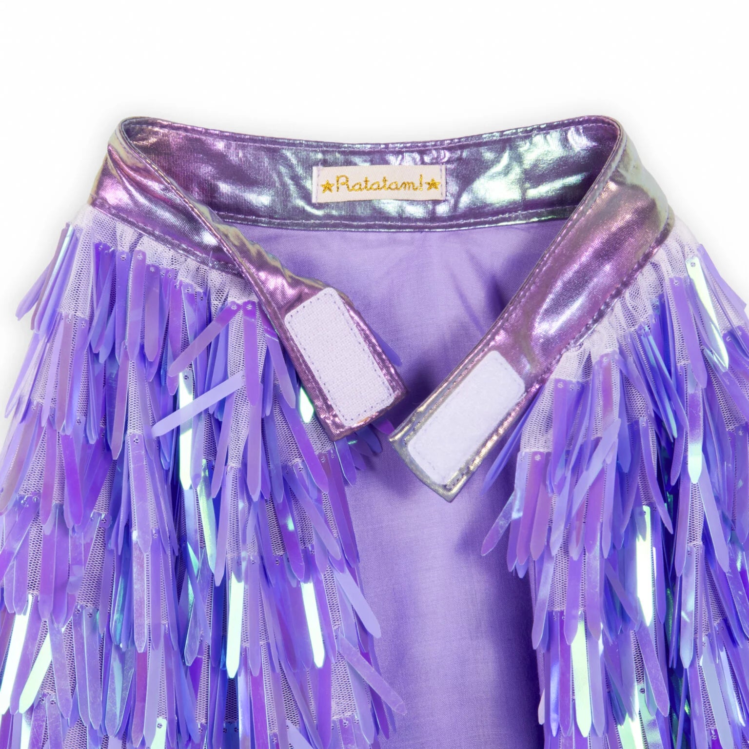 Cape Holographique à Franges Violette Ratatam