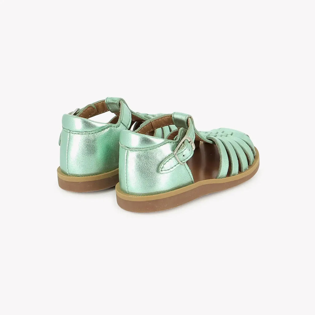 Sandales Poppy Pitti Vert D’Eau  Pom D’Api Pom d’Api