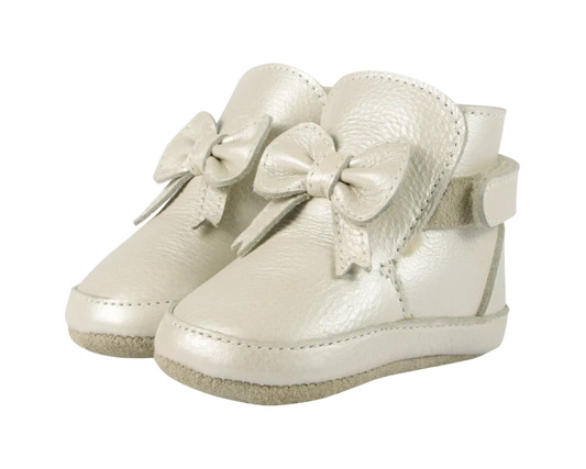 Cubow Booties White Metallic Donsje