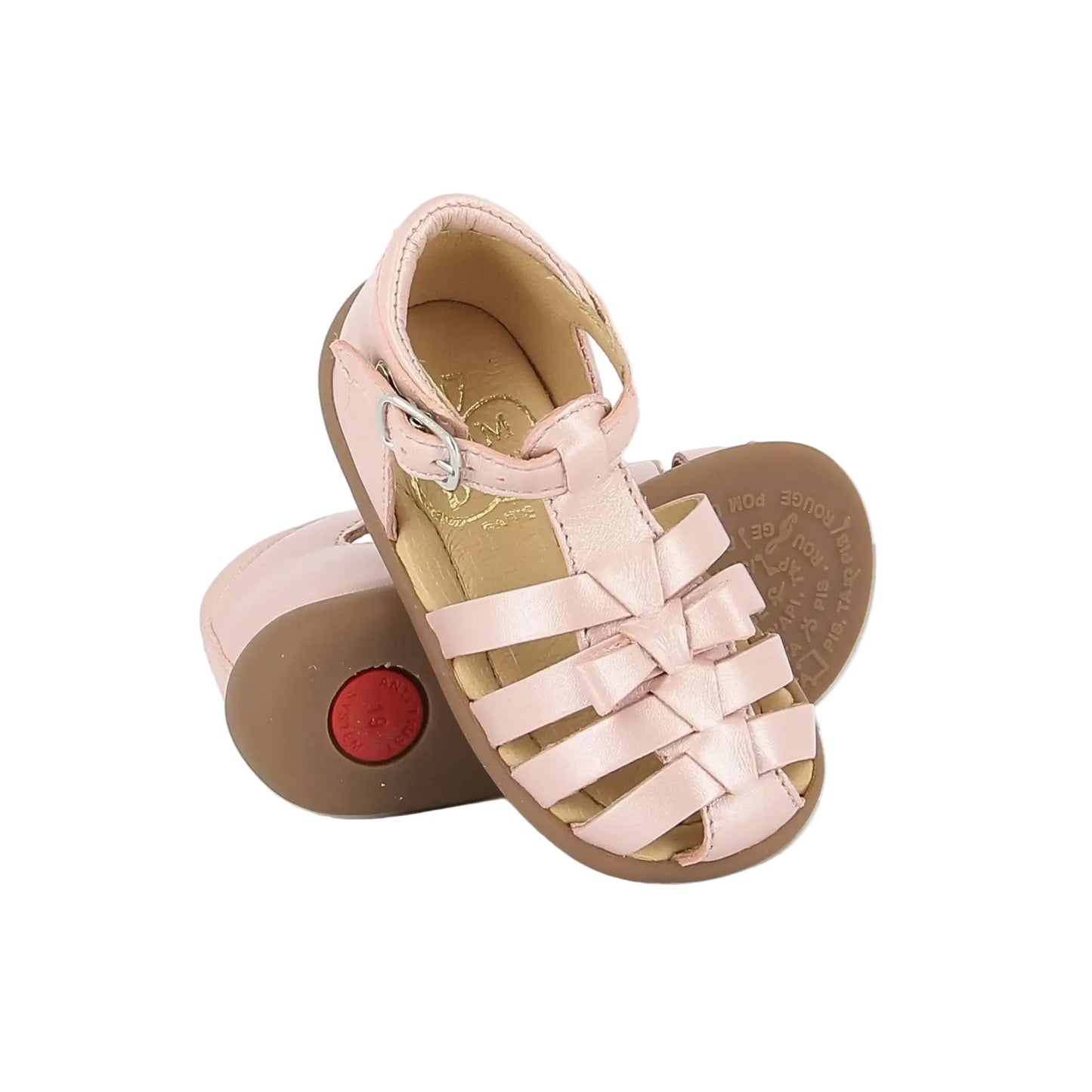 Sandales Stand Up Knot Rose Nacre Pom D’Api Pom d’Api