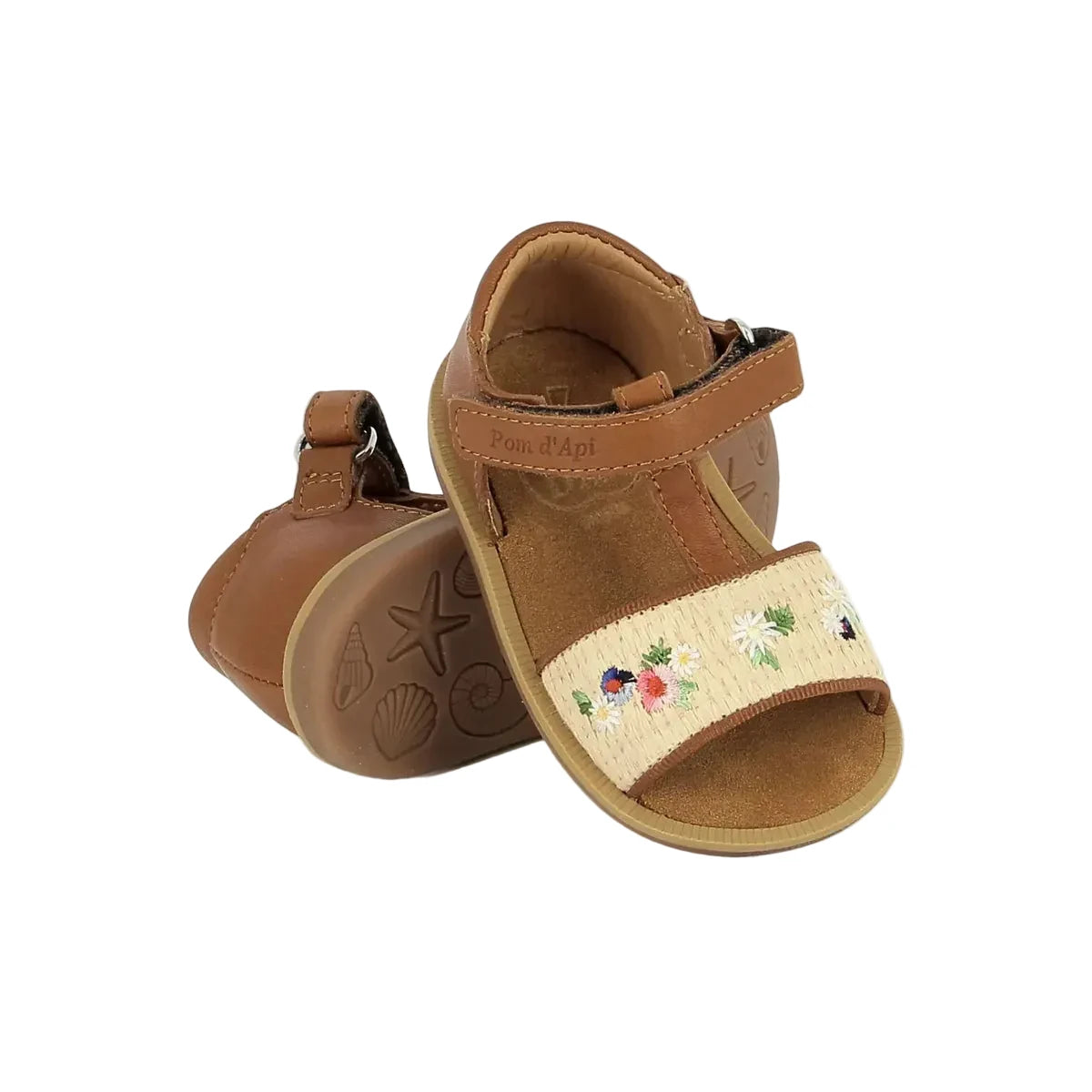 Sandales Poppy Air Natur Crema Pom D’Api Pom d’Api