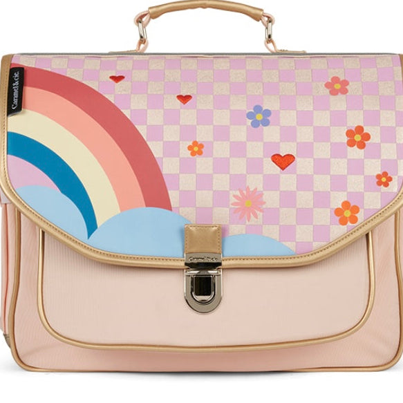 Cartable Moyen Caramel&Cie Spring Rainbow Caramel&Cie