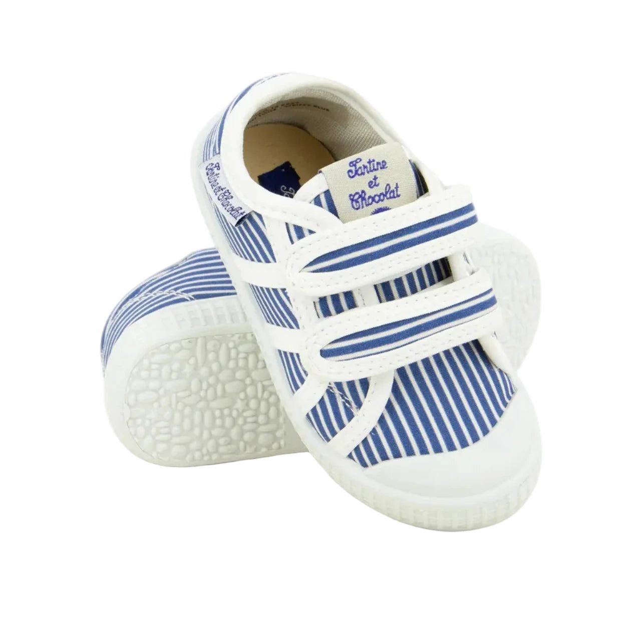 Baskets Toile Stripes Blue Tartine & Chocolat Tartine et Chocolat
