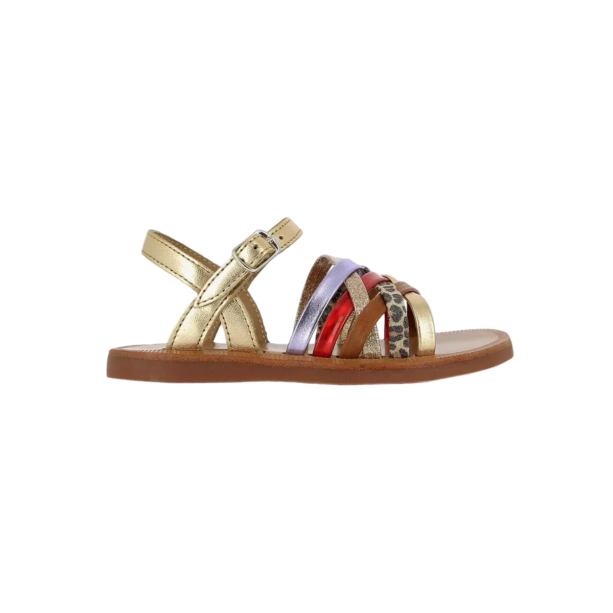 Sandales Plagette Lux Ivory Multi Pom D’Api Cadette