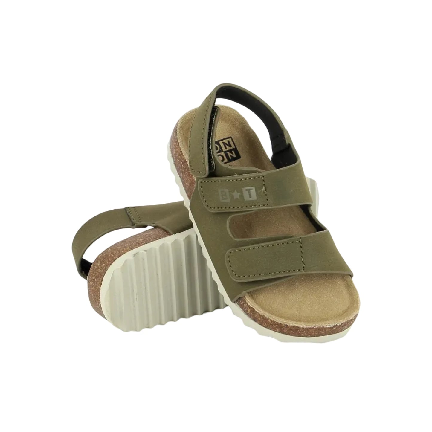 Sandales Mémo Fast Kaki Bonton Bonton