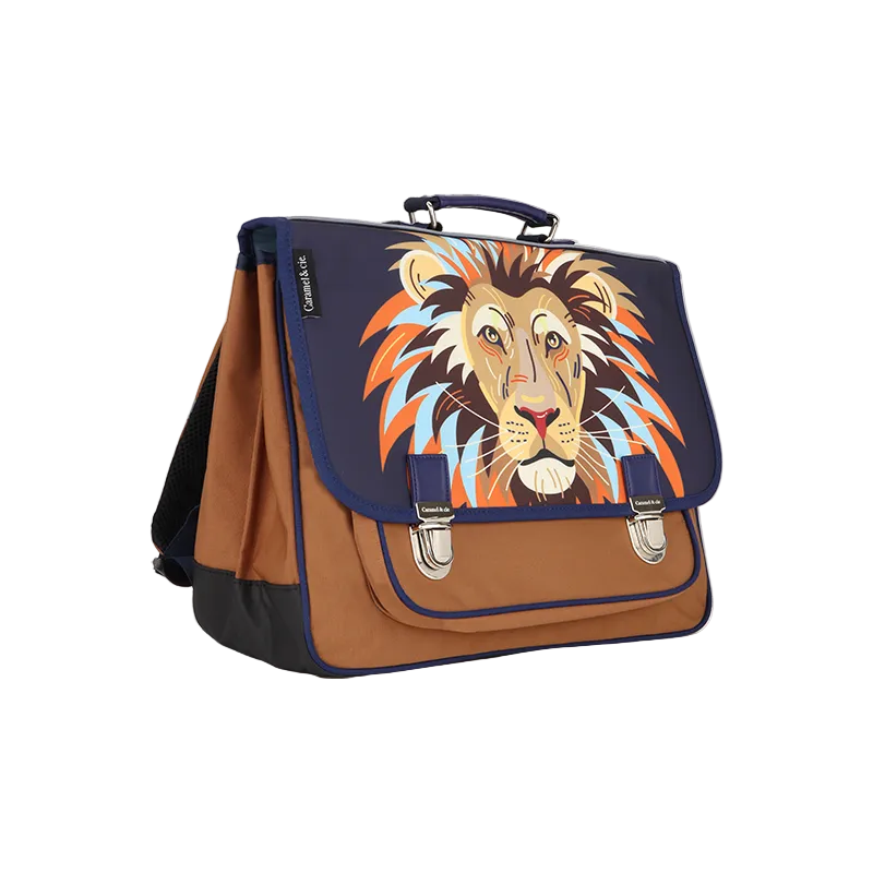 Cartable Moyen Caramel&Cie Tête de Lion Caramel&Cie