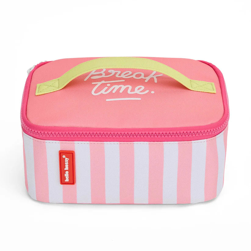 Sac Repas Pink Stripes Hello Hossy