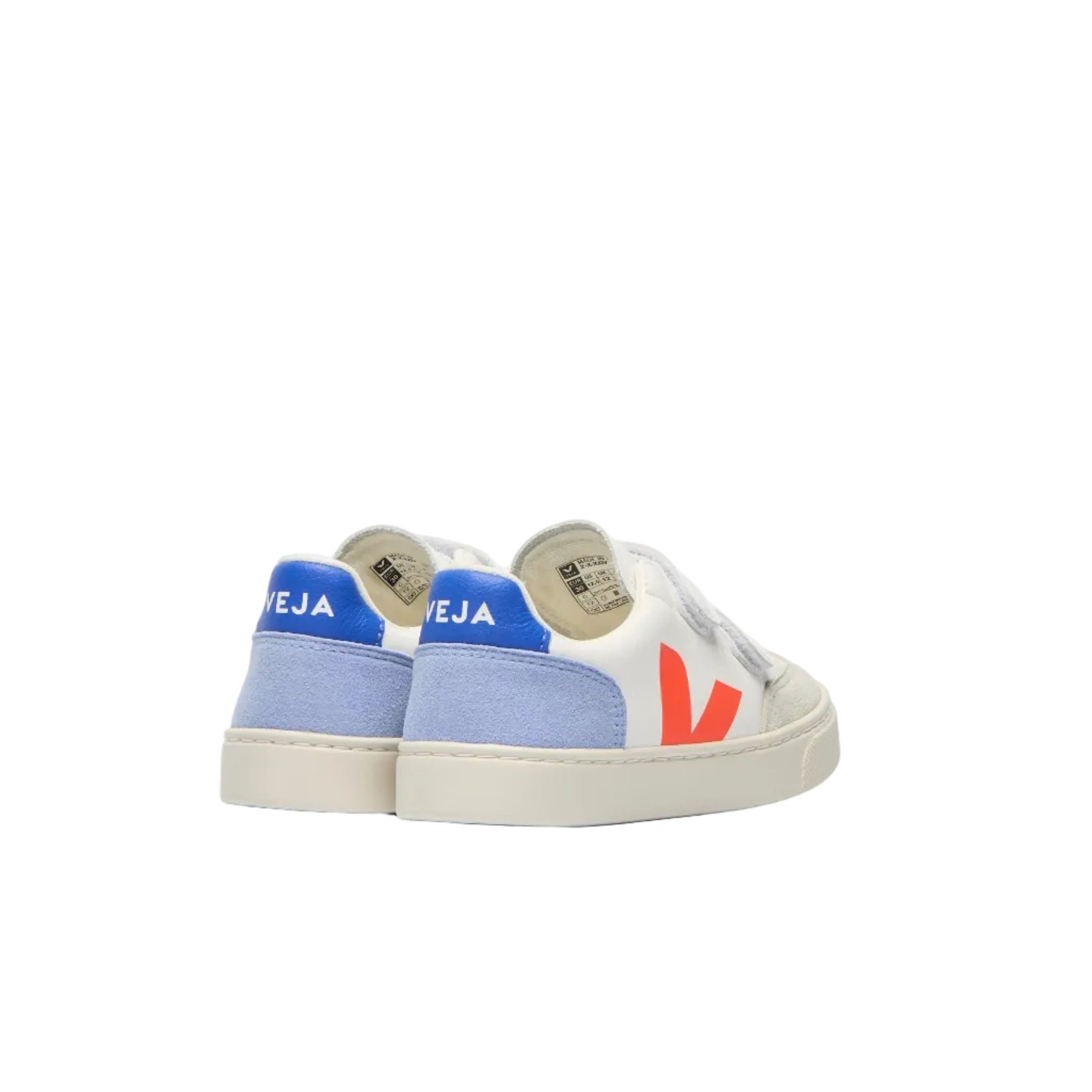 Veja V-12 White Multico Orange Fluo VEJA