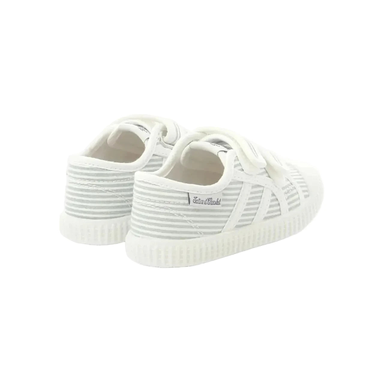 Baskets Toile Stripes Sauge Tartine & Chocolat Tartine et Chocolat