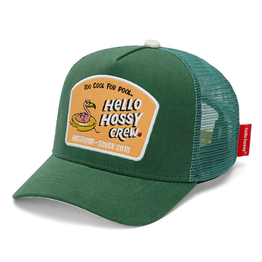 Casquette Hello Hossy Crew Green