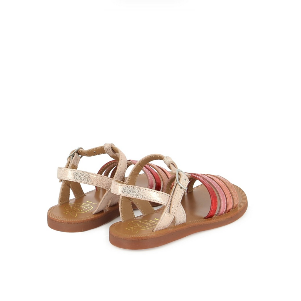 Sandales Plagette New Salome Pom D’Api Nude Rose Orange Pom d’Api