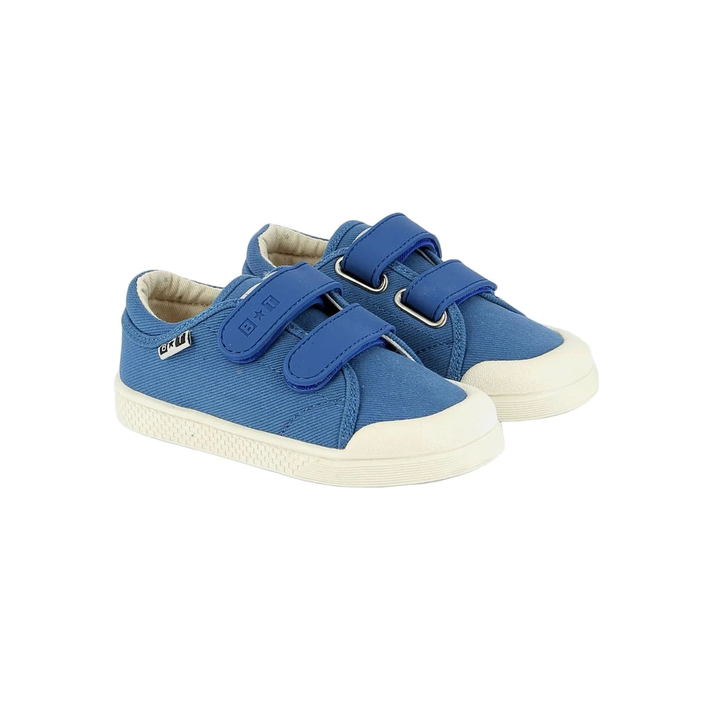 Baskets Izy Scratch Vintage Blue Bonton Bonton