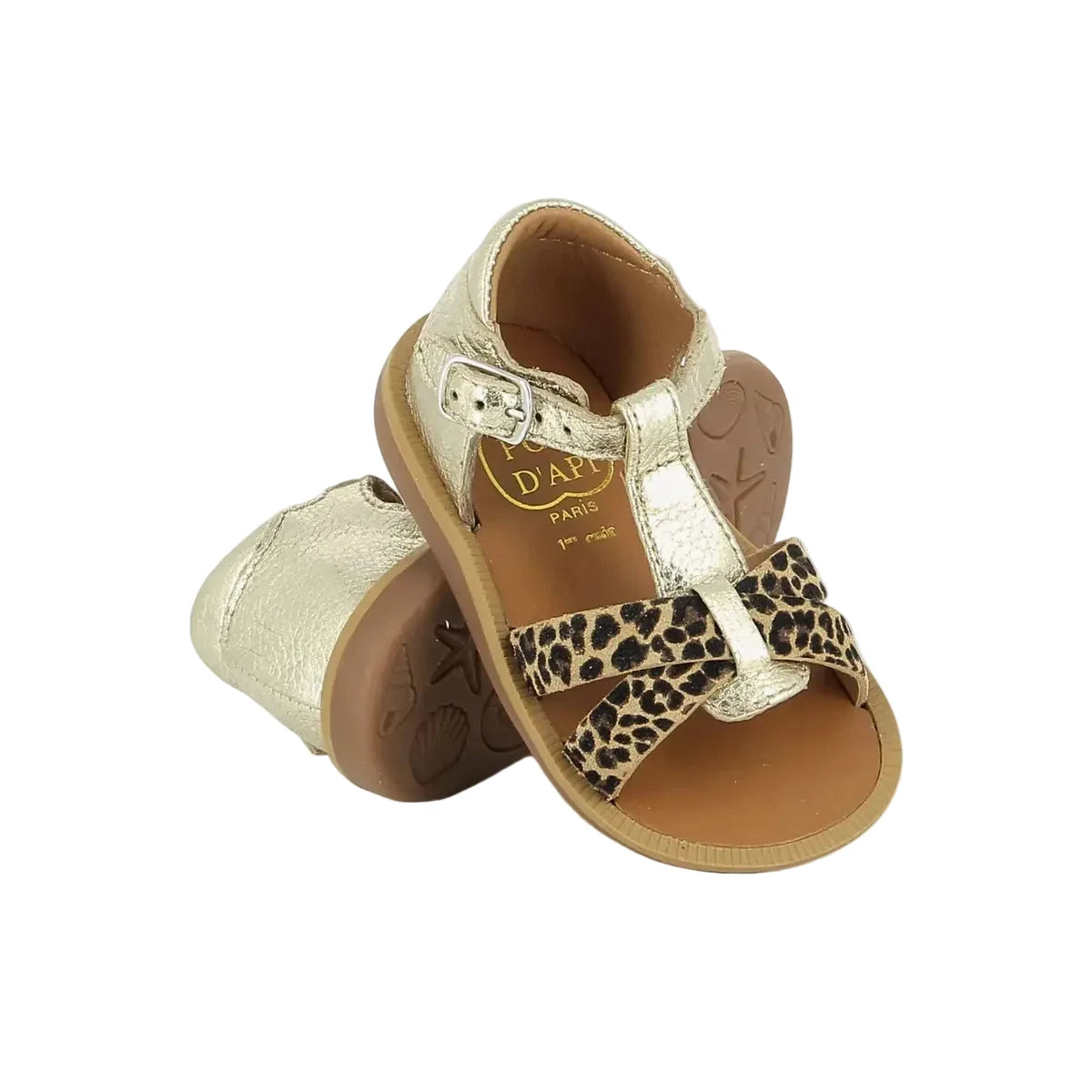 Sandales Poppy Xexe Platine Sahara Pom D’Api Pom d’Api