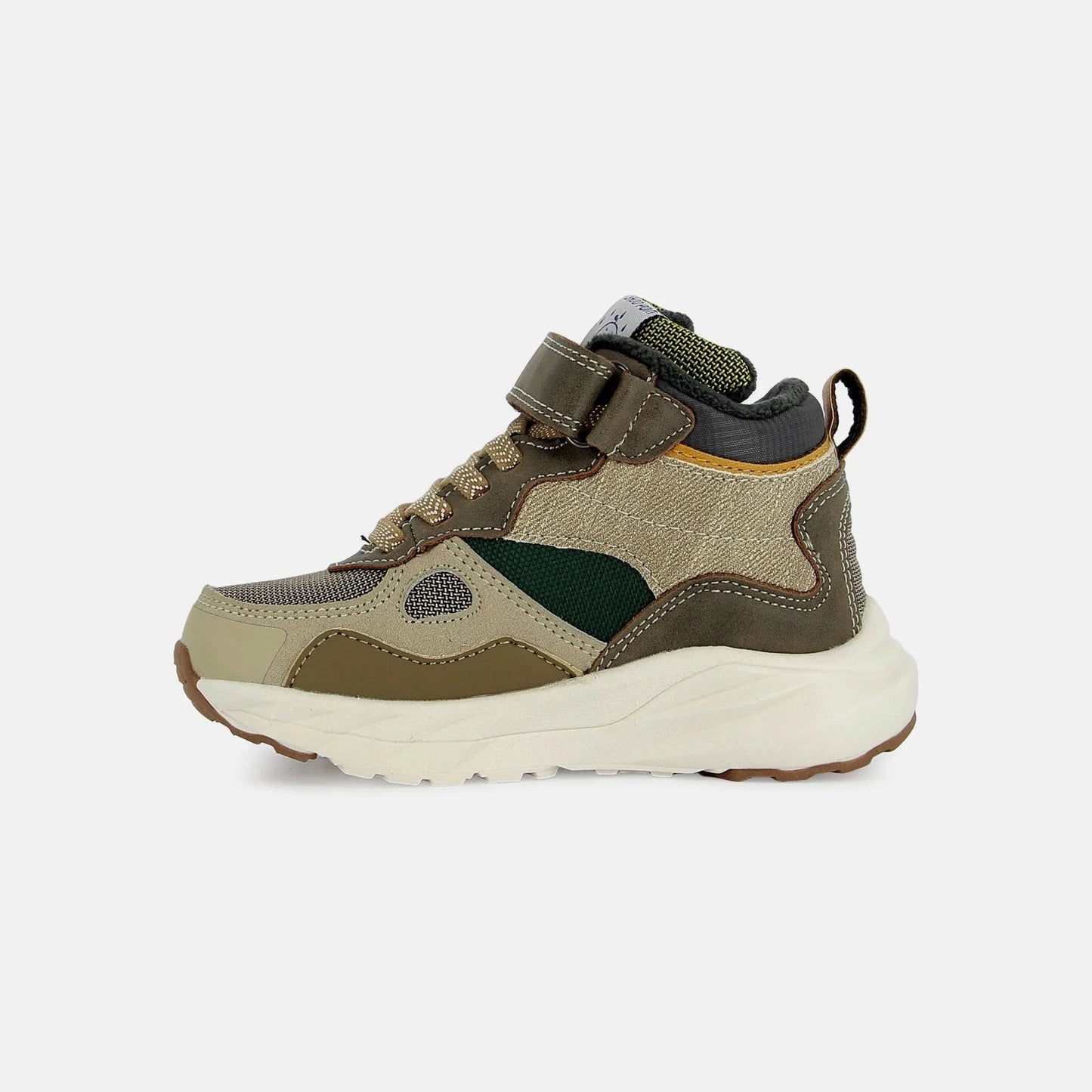 POW DRY TEX Suede -Nylon Topo-Ocre Green Shoo pom