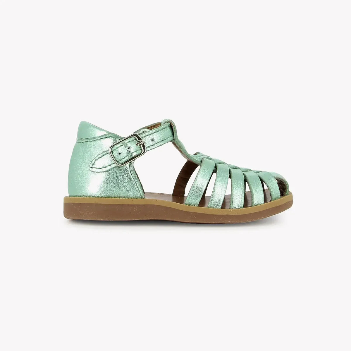 Sandales Poppy Pitti Vert D’Eau  Pom D’Api Pom d’Api