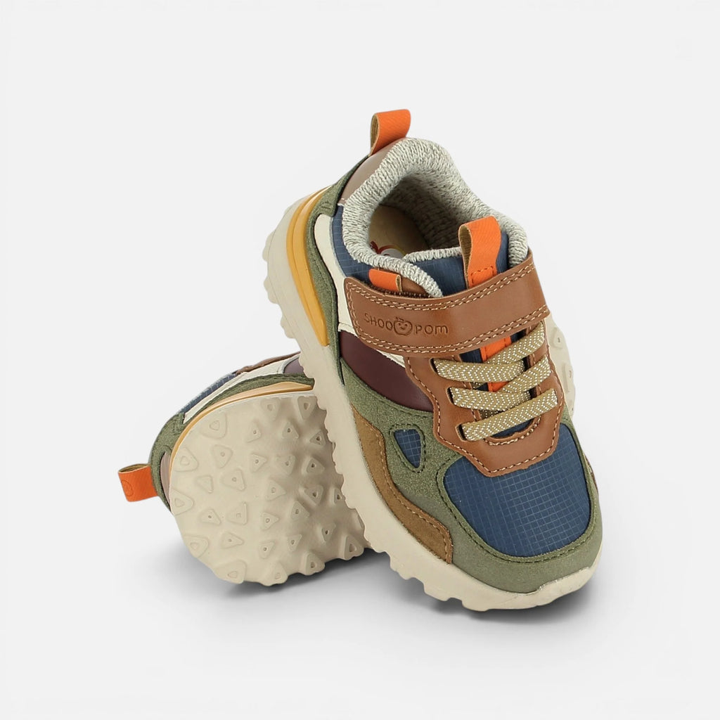 Joggy Scratch Navy Kaki Shoo Pom Shoo pom