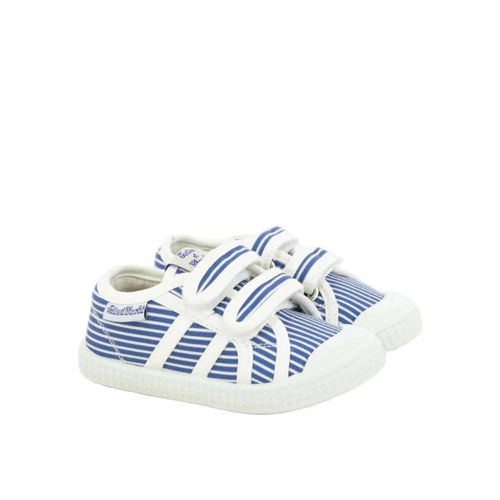 Baskets Toile Stripes Blue Tartine & Chocolat Tartine et Chocolat