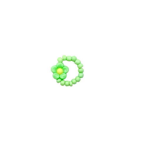 Bague Élastique Fleur Verte Ratatam