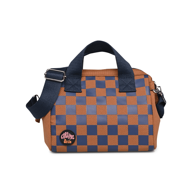 Sac Repas Square Marron et Marine Caramel&Cie