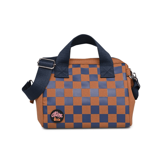 Sac Repas Square Marron et Marine Caramel&Cie