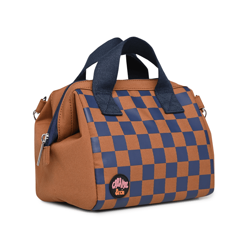 Sac Repas Square Marron et Marine Caramel&Cie