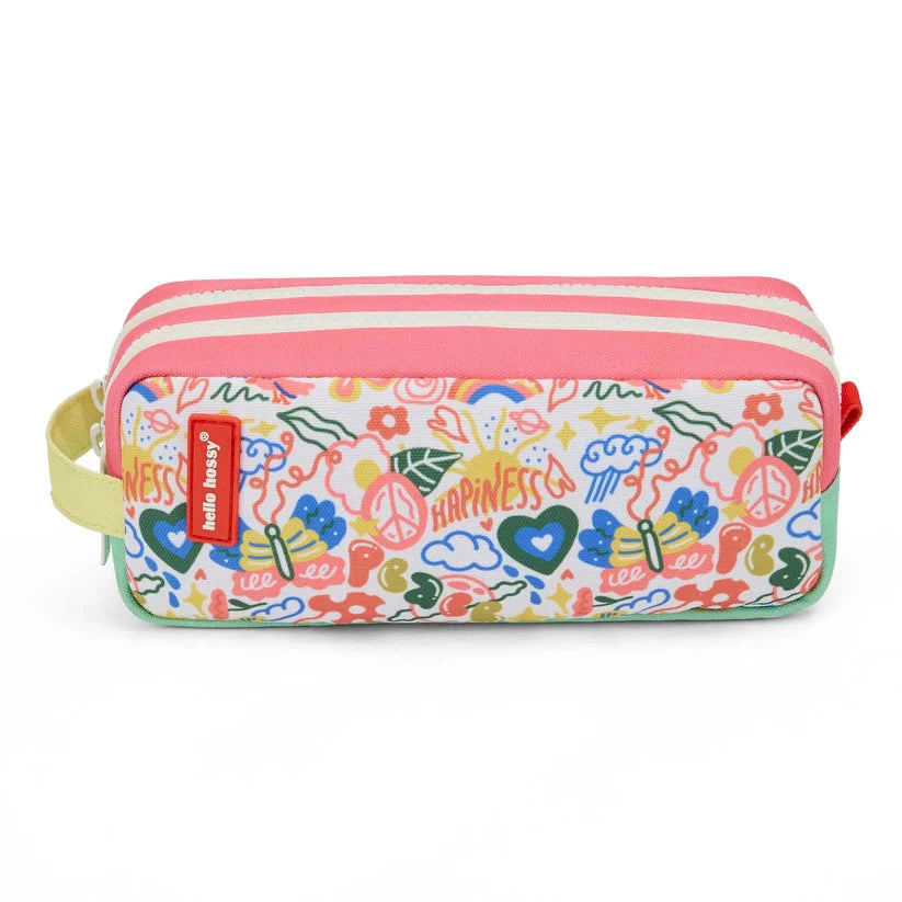 Trousse Scolaire Double Compartiment Happiness Hello Hossy