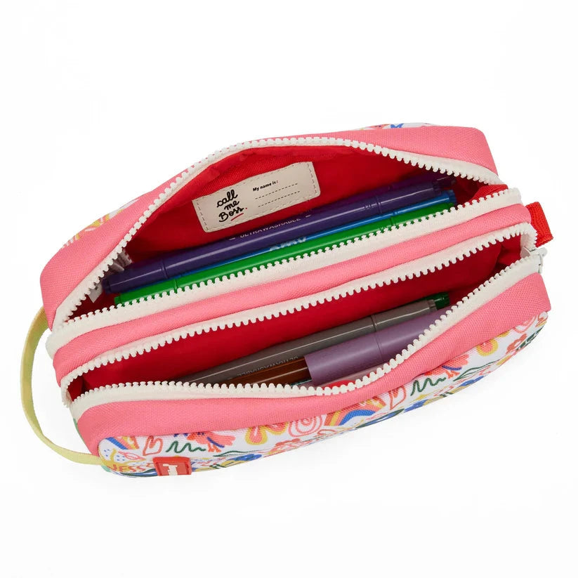 Trousse Scolaire Double Compartiment Happiness Hello Hossy