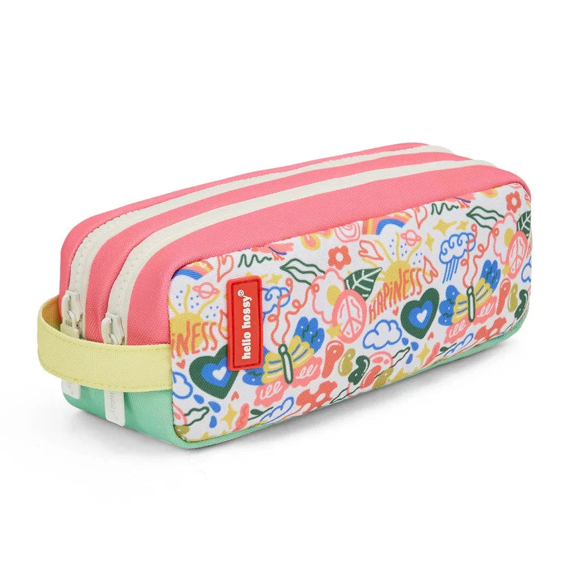 Trousse Scolaire Double Compartiment Happiness Hello Hossy